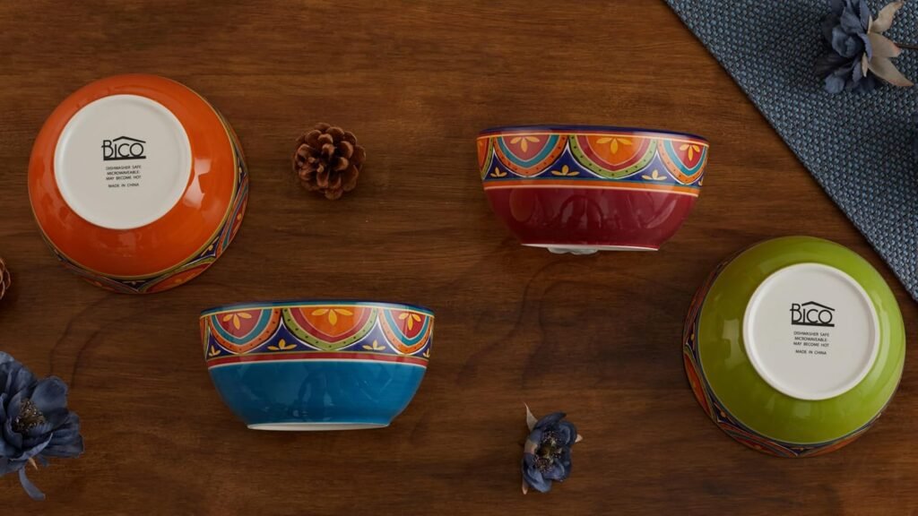 Bico Tunisian microwave and dishwasher safe ceramic bowls