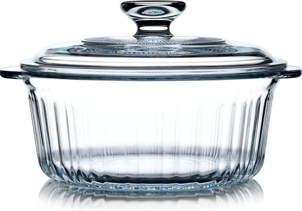 Borosilicate glass casserole dish
