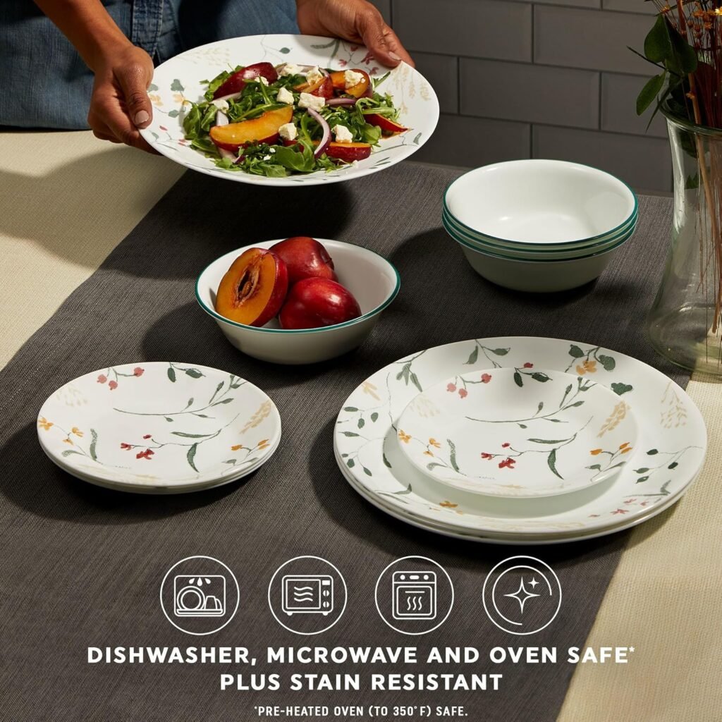 Corelle Vitrelle 18pcs service for 6 dinnerware sets