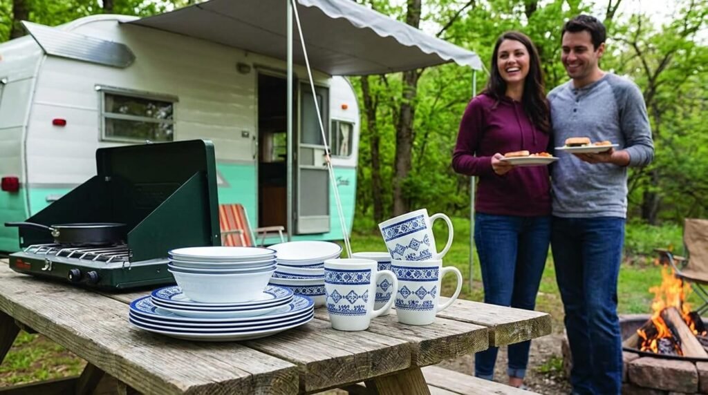 Corelle dishes for camping and Caravan