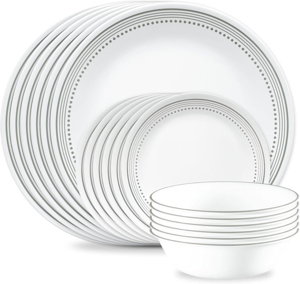 Corelle lightweight 18 pcs dinnerware set