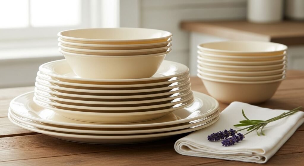 Cream Corelle Dishes