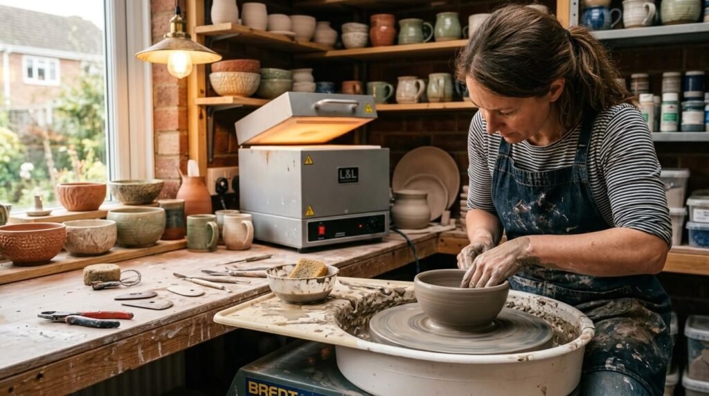 Home Pottery Wheel and Kiln