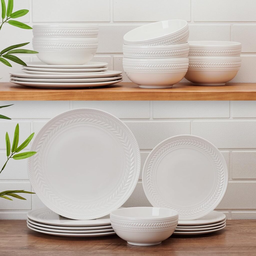 Pfaltzgraff white Lead free Porcelain modern dinnerware sets