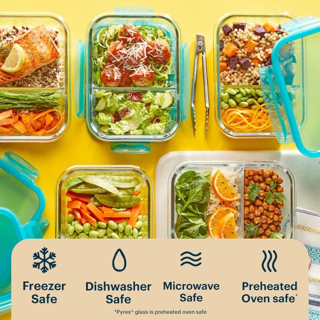Pyrex food storage containers