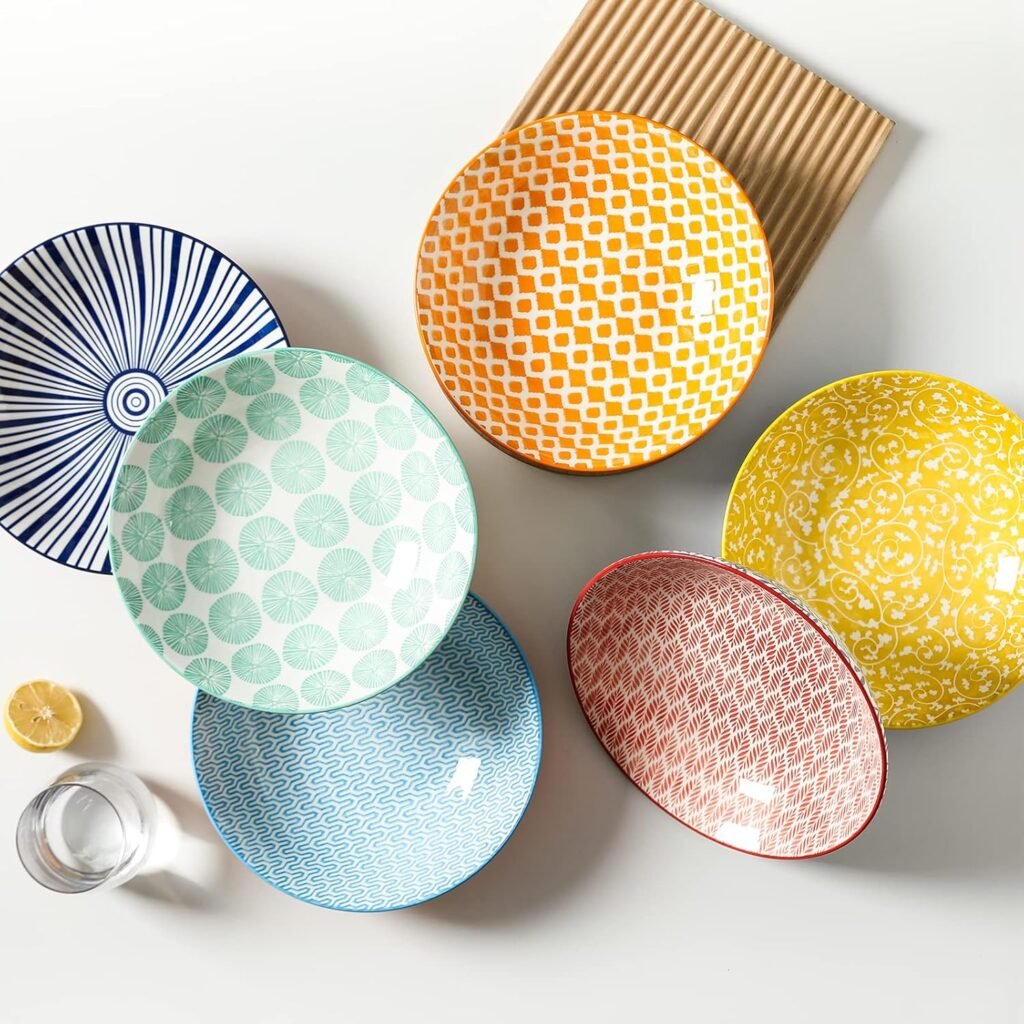 Selamica ceramic large serving pasta bowls