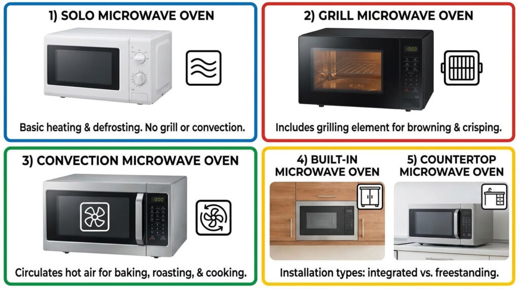 TYpes of Microwave Ovens