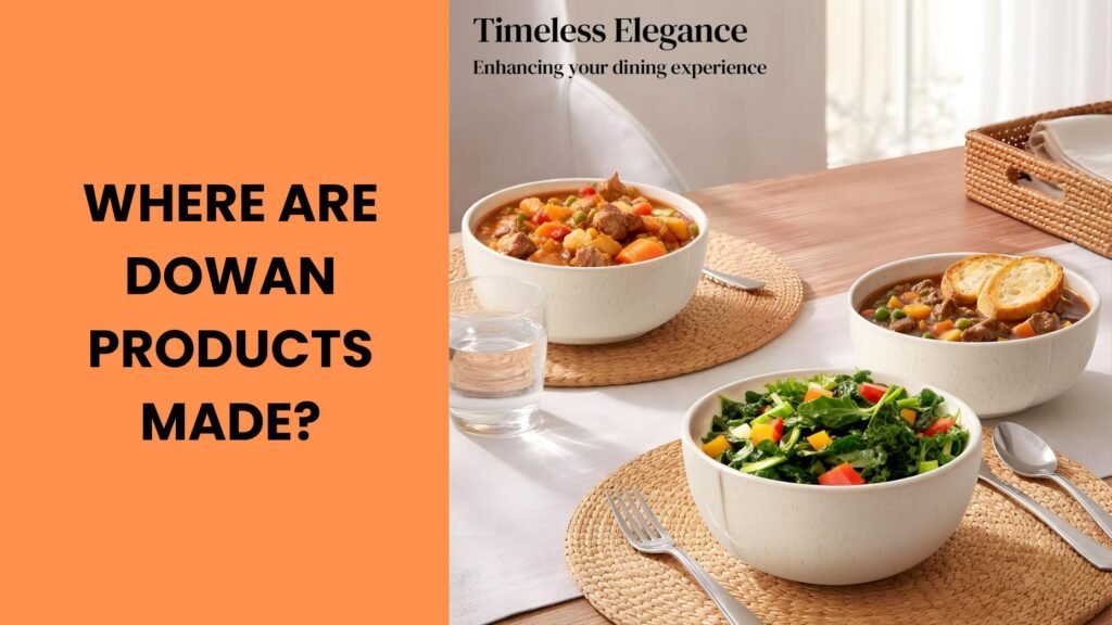 Where are Dowan Products made