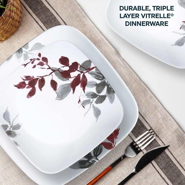 Corelle Kyoto leaves 16pcs dinnerware set