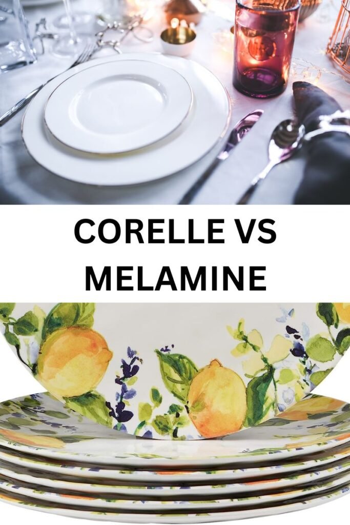 corelle vs melamine dinnerware