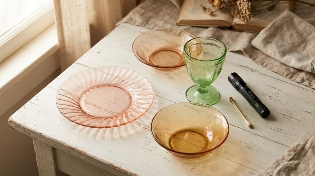 different colors of depression glass