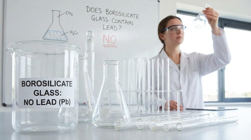 does borosilicate glass contain lead