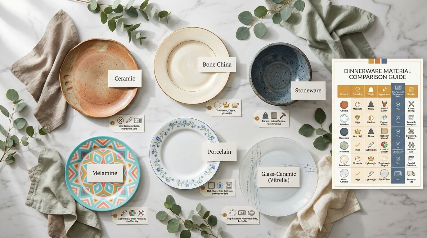 Table Setting Material Names 7 Types of Dinnerware Materials and Their Benefits