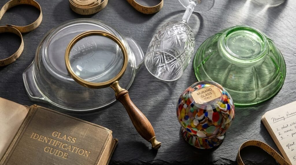 where glass markings are found