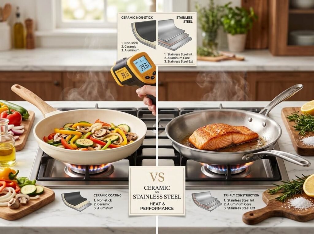 Ceramic vs Stainless Steel Cookware