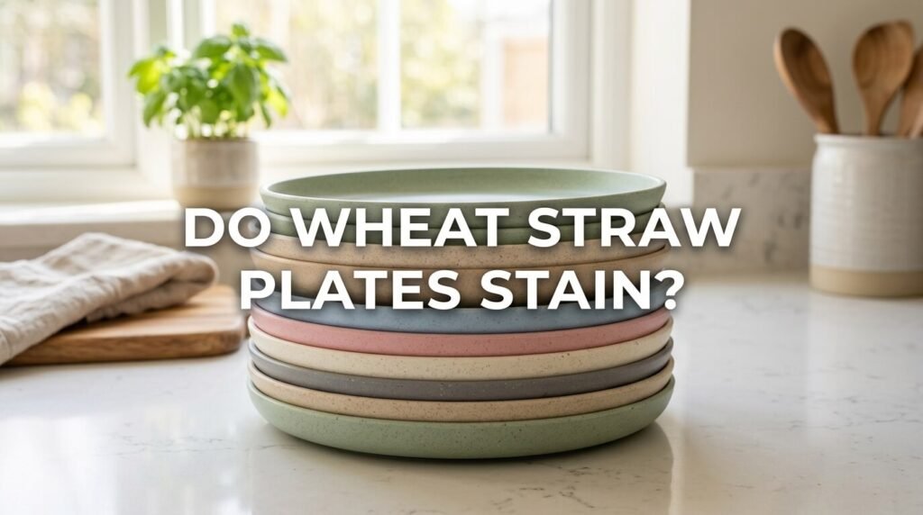 do wheat straw plates stain