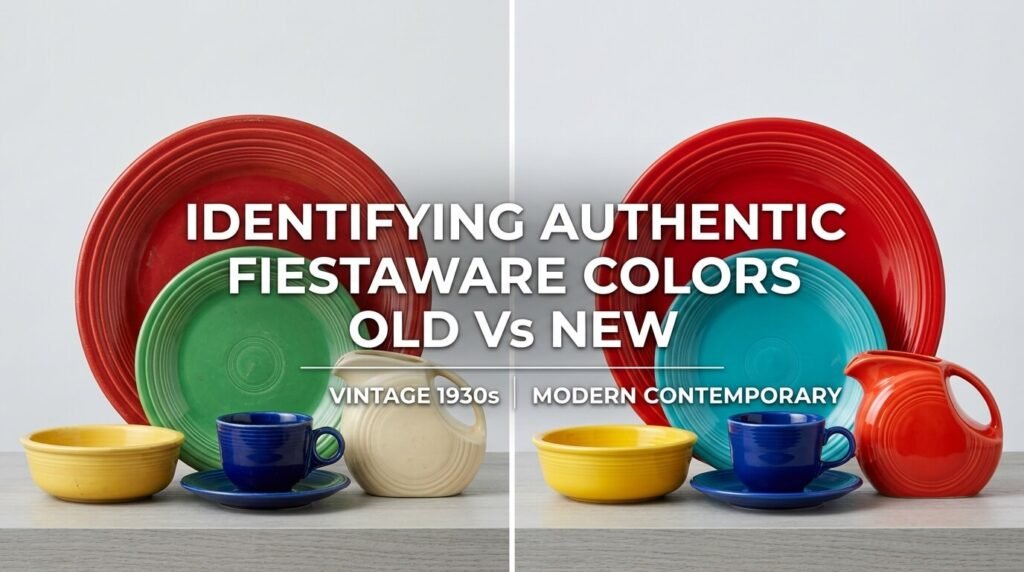 Identifying authentic fiestaware colors old vs new