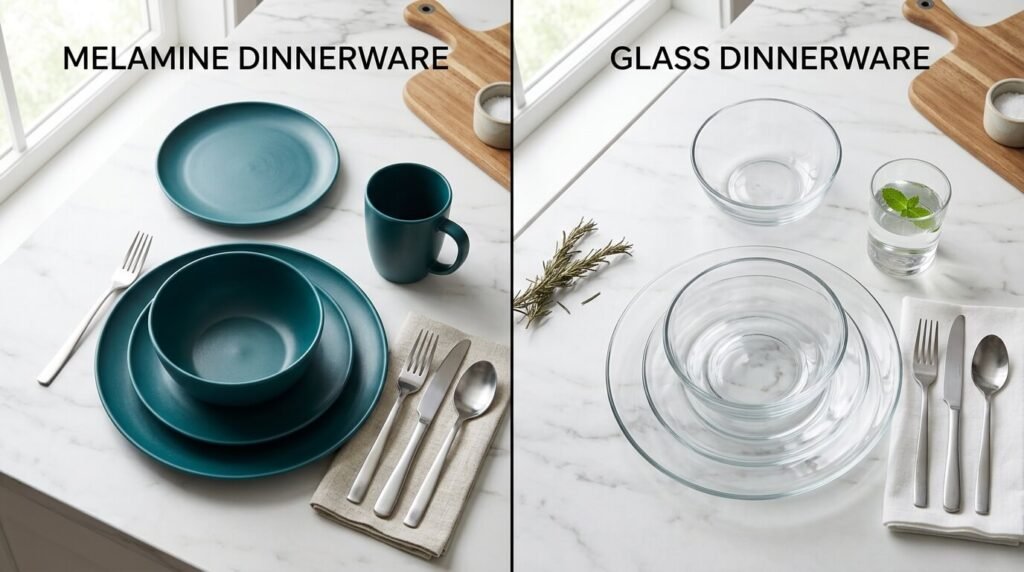 Melamine vs Glass Dinnerware