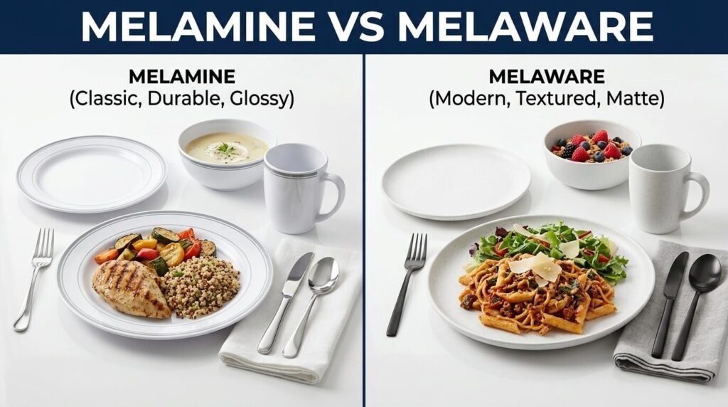 Melamine vs Melaware Dinnerware