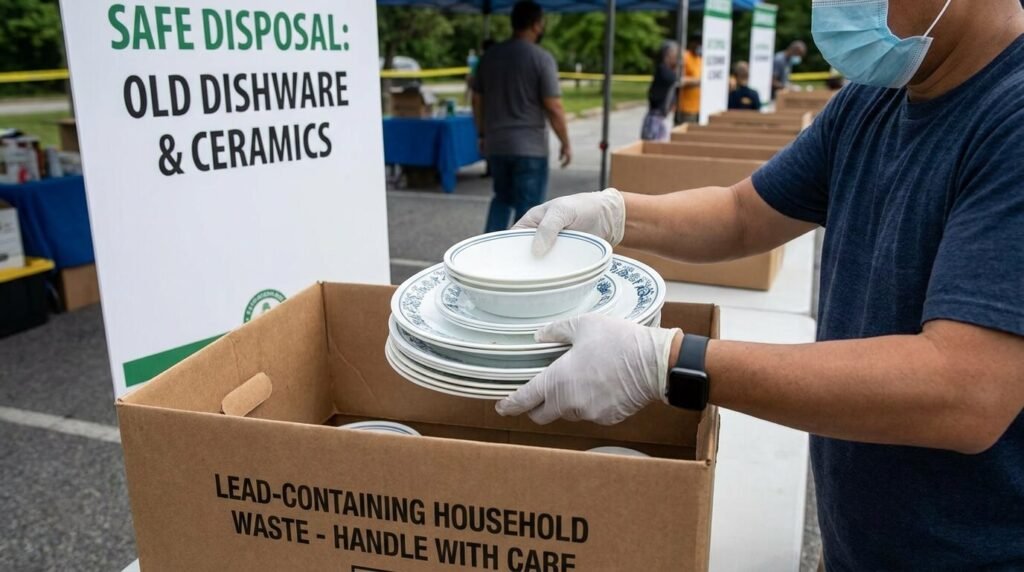 how to dispose corelle dishes that contain lead