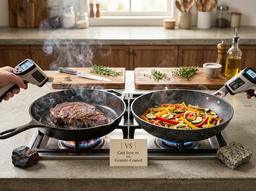 Cast Iron vs Granite Pan