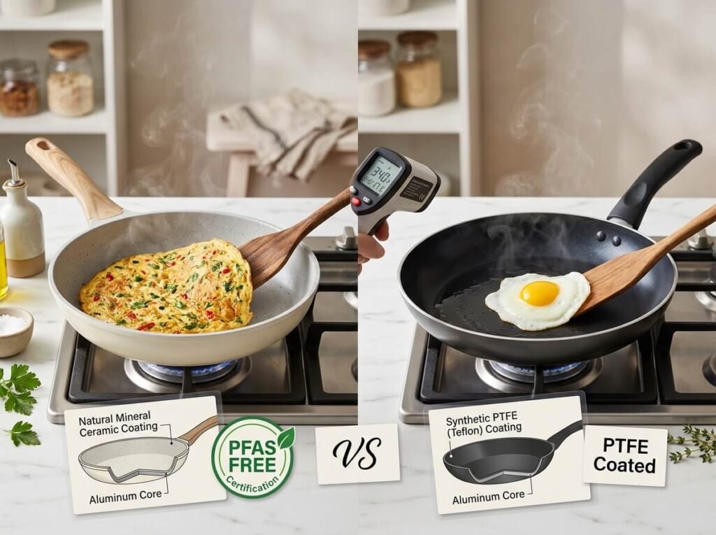 Ceramic vs Teflon Cookware